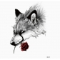 Flower arm tattoo stickers Waterproof half arm tattoo