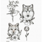 Flower arm tattoo stickers Waterproof half arm tattoo