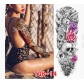 Full arm tattoo stickers waterproof flower arm ordinary arm tattoo stickers European and American full arm tattoo