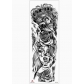 Black new full arm waterproof tattoo stickers European and American flower arm Indian big arm tattoo stickers tattoo