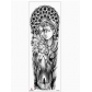 Black new full arm waterproof tattoo stickers European and American flower arm Indian big arm tattoo stickers tattoo