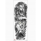 Black new full arm waterproof tattoo stickers European and American flower arm Indian big arm tattoo stickers tattoo