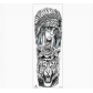 Black new full arm waterproof tattoo stickers European and American flower arm Indian big arm tattoo stickers tattoo