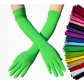 Milk silk stretch gloves holiday party collective performance bar dance dress up gloves cross-border 45 cm long