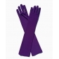 Milk silk stretch gloves holiday party collective performance bar dance dress up gloves cross-border 45 cm long