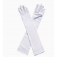 Milk silk stretch gloves holiday party collective performance bar dance dress up gloves cross-border 45 cm long
