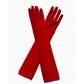 Milk silk stretch gloves holiday party collective performance bar dance dress up gloves cross-border 45 cm long