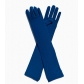 Milk silk stretch gloves holiday party collective performance bar dance dress up gloves cross-border 45 cm long