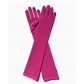 Milk silk stretch gloves holiday party collective performance bar dance dress up gloves cross-border 45 cm long