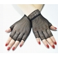 Half-finger elastic short fishnet short gloves cool theme party set matching gloves for men and women