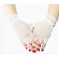 Half-finger elastic short fishnet short gloves cool theme party set matching gloves for men and women