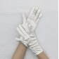 Short elastic satin gloves satin ball performance dress gloves etiquette reception jewelry gloves