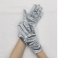 Short elastic satin gloves satin ball performance dress gloves etiquette reception jewelry gloves