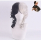 cos wig 101 loyal dogs Cruella de Vil Cruella black and white witch color matching short curly hair
