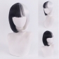 cos wig 101 loyal dogs Cruella de Vil Cruella black and white witch color matching short curly hair