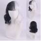 cos wig 101 loyal dogs Cruella de Vil Cruella black and white witch color matching short curly hair