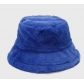 Hot sale pure color simple imitation rabbit fur fisherman hat autumn and winter outdoor warm plush bucket hat
