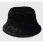 Hot sale pure color simple imitation rabbit fur fisherman hat autumn and winter outdoor warm plush bucket hat