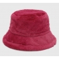Hot sale pure color simple imitation rabbit fur fisherman hat autumn and winter outdoor warm plush bucket hat