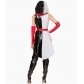 New Cruella COS clothing patent leather sexy black and white witch spotted dog Cruella Halloween costume