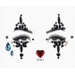 Hot new Halloween Easter dark stickers diamond face stickers diamond stickers tattoo stickers diamond stickers