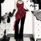 Sexy hot girl 2025 new Y2K millennial sweet cool style sway collar irregular plaid suspender top for women