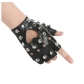 Model performance half-finger female rivet PUcosplay catwalk fashion punk Pili T stage singing nightclub gloves