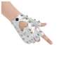 Model performance half-finger female rivet PUcosplay catwalk fashion punk Pili T stage singing nightclub gloves