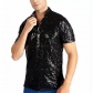 Men's T-shirt Vintage Disco Polo Men's Shirt 70s Carnival Costume Burning Man T-shirt