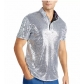 Men's T-shirt Vintage Disco Polo Men's Shirt 70s Carnival Costume Burning Man T-shirt
