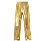 European size metal shiny stage performance party casual trousers teenagers personality fashion performance team trousers