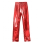European size metal shiny stage performance party casual trousers teenagers personality fashion performance team trousers