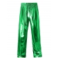European size metal shiny stage performance party casual trousers teenagers personality fashion performance team trousers