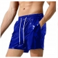 2025 European and American men's bright leather shorts men's casual three-color shorts men's beach casual pants