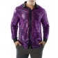 Men's long sleeve performance clothing scale shirt long sleeve collar 70s disco party