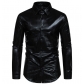 2025 new checkered gold-stamped stage costume banquet fashion men's long-sleeved shirt