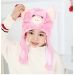 Cartoon pink pig animal headgear plush adult