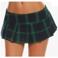 Plaid miniskirt sailor suit cheerleading performance a-line miniskirt high waist American style half-length pleated skirt