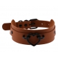 Jewelry European and American simple style PU leather bondage collar street dance nightclub sexy black love necklace neck collar