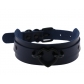 Jewelry European and American simple style PU leather bondage collar street dance nightclub sexy black love necklace neck collar