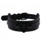 Jewelry European and American simple style PU leather bondage collar street dance nightclub sexy black love necklace neck collar