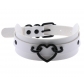 Jewelry European and American simple style PU leather bondage collar street dance nightclub sexy black love necklace neck collar