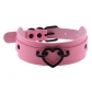 Jewelry European and American simple style PU leather bondage collar street dance nightclub sexy black love necklace neck collar