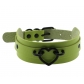 Jewelry European and American simple style PU leather bondage collar street dance nightclub sexy black love necklace neck collar
