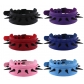 European and American punk style black nail spike bondage collar original anime street shot nightclub double PU leather necklace clavicle chain