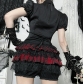 Dark Gothic style spider web pumpkin skirt 2025 new exquisite m*iu skirt