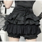 Dark Gothic Lace Pumpkin Skirt Pants 2025 New Fashion All-match Short Skirt Women