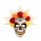 Mexican Day of the Dead flower tie mask EVA skull mask party masquerade dress up festival props