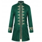 New Halloween Men's Coat Solid Color Fashion Steampunk Retro Stand Collar Uniform Performance