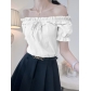 Renaissance Shirt Off The Shoulder Puff Sleeves Loose Fit Summer Tops Women